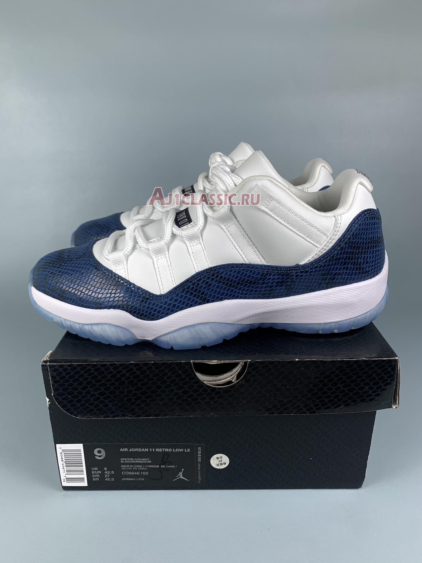 Air Jordan 11 Retro Low "Snake Navy" CD6846-102-1