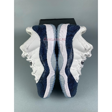 Air Jordan 11 Retro Low Snake Navy CD6846-102-1 White/Black-Navy Sneakers