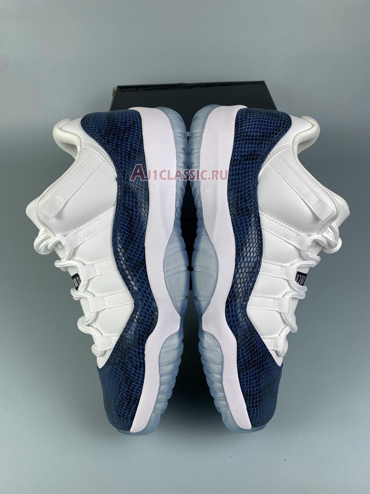 New Air Jordan 11 Retro Low "Snake Navy" CD6846-102-1 Shoes