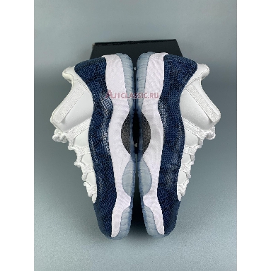 Air Jordan 11 Retro Low Snake Navy CD6846-102-1 White/Black-Navy Sneakers