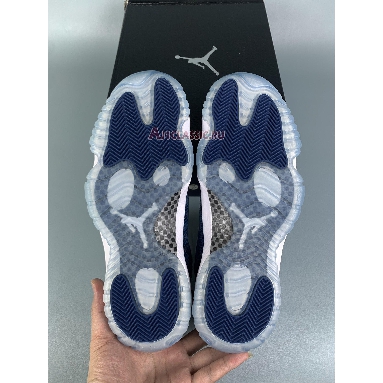 Air Jordan 11 Retro Low Snake Navy CD6846-102-1 White/Black-Navy Mens Womens Shoes