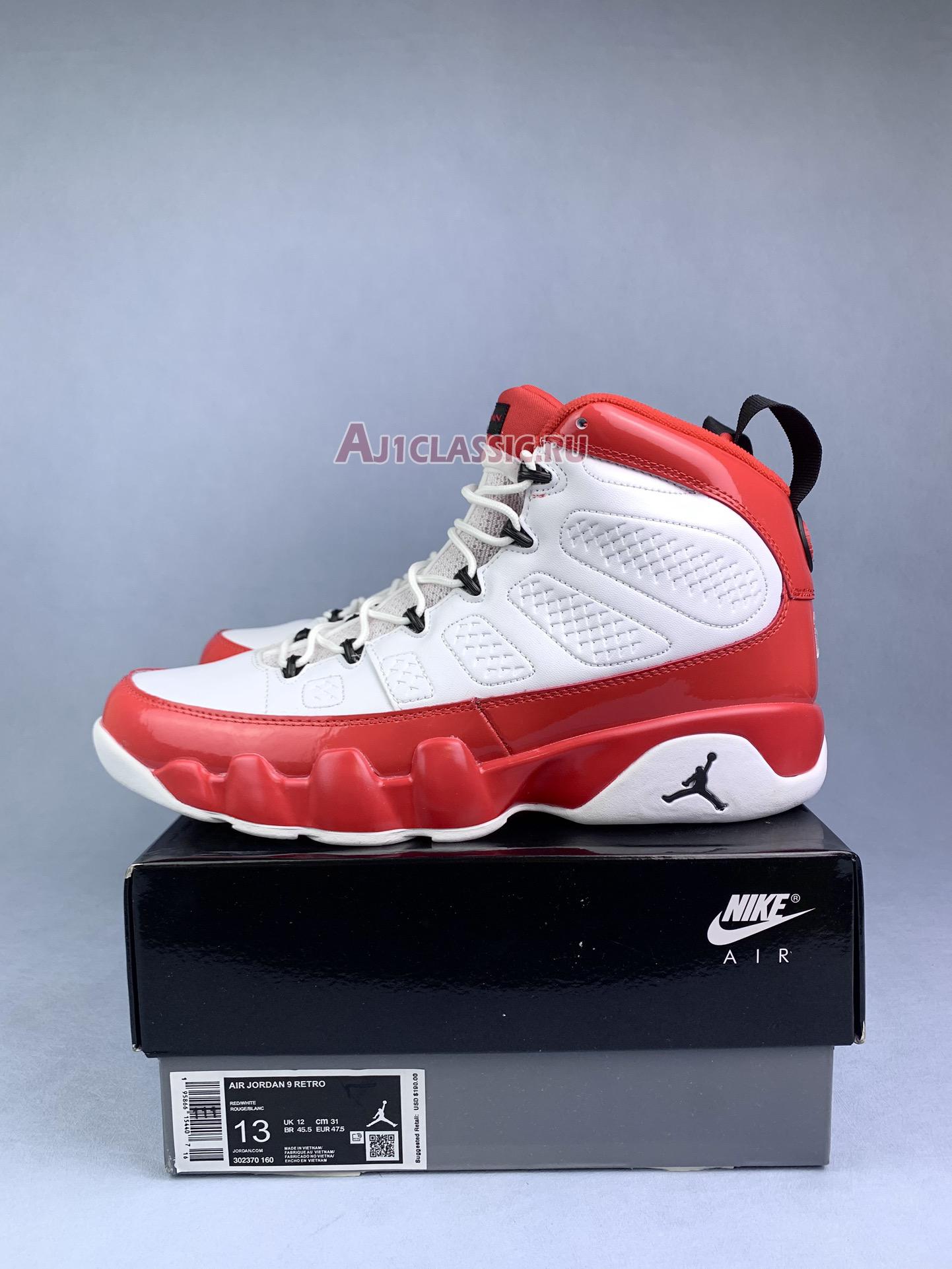 New Air Jordan 9 Retro "Gym Red" 302370-160 Shoes