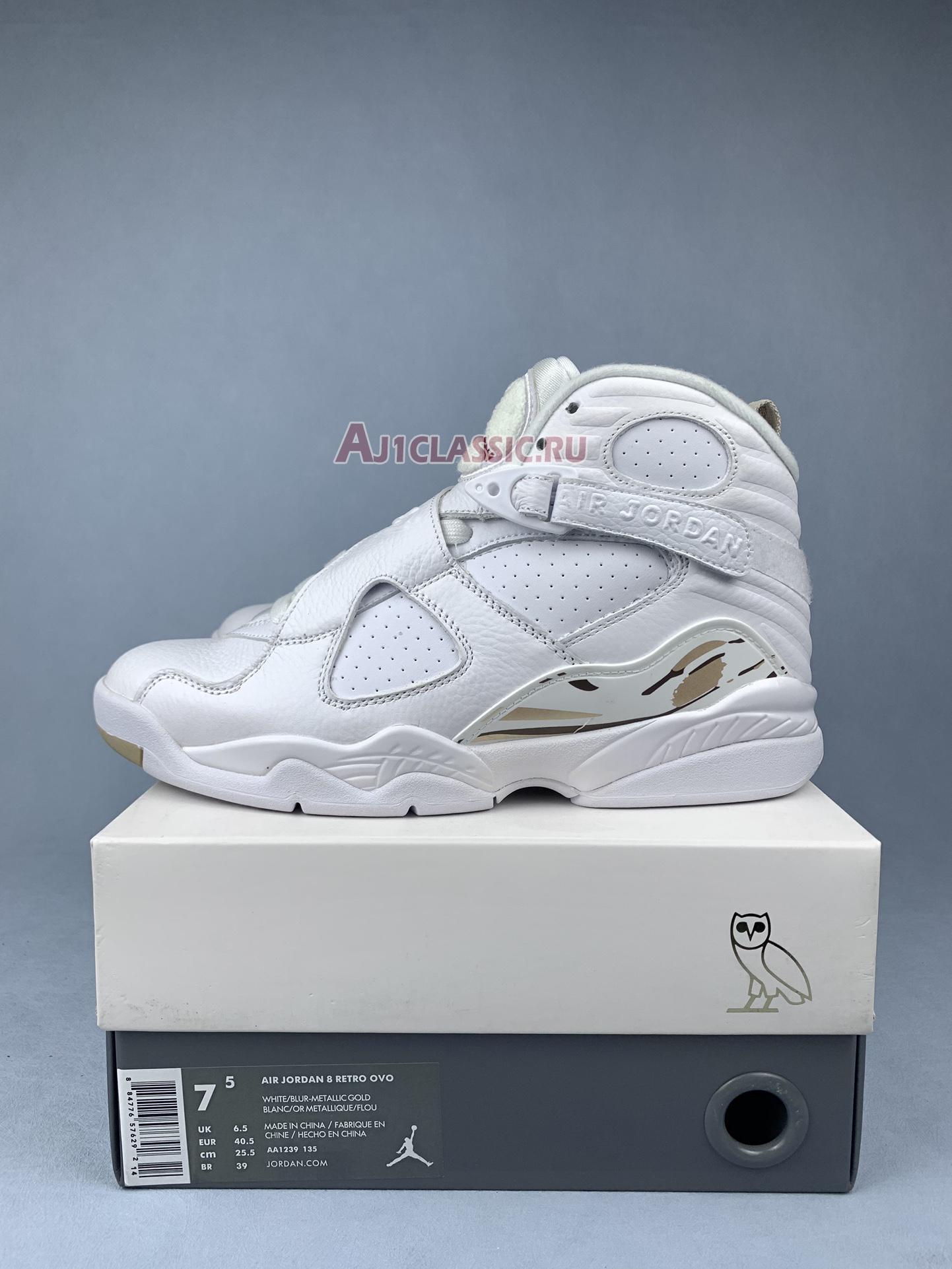 New Octobers Very Own x Air Jordan 8 Retro "White" AA1239-135 Shoes