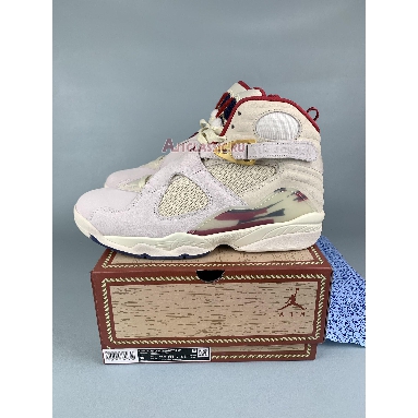 SoleFly x Jordan x Air Jordan 8 Retro Mi Casa Es Su Casa FJ2850-107 Sail/Fossil/Varsity Red/Metallic Gold Mens Womens Shoes