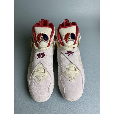 SoleFly x Jordan x Air Jordan 8 Retro Mi Casa Es Su Casa FJ2850-107 Sail/Fossil/Varsity Red/Metallic Gold Mens Womens Shoes