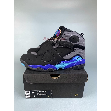 Air Jordan 8 Retro Aqua 2015 305381-025 Black/True Red-Flint Grey-Bright Concord Sneakers