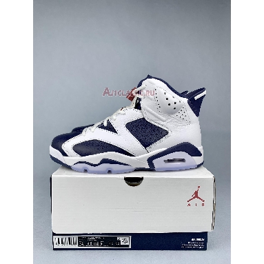 Air Jordan 6 Retro Olympic 2024 CT8529-164 White/Varsity Red/Midnight Navy Sneakers