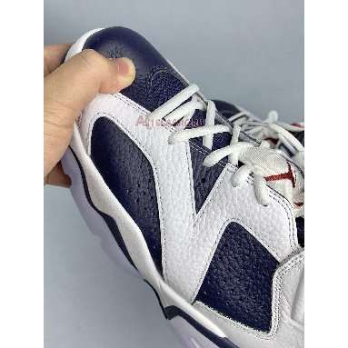 Air Jordan 6 Retro Olympic 2024 CT8529-164 White/Varsity Red/Midnight Navy Mens Womens Shoes