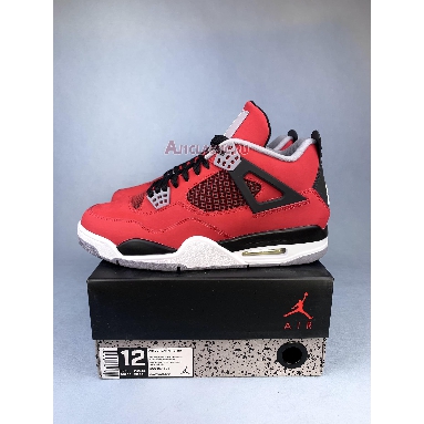 Air Jordan 4 Retro Toro Bravo 308497-603-1 Fire Red/White-Black-Cement Grey Sneakers