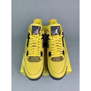 Air Jordan 4 Retro Lightning 2021 CT8527-700 Tour Yellow/Multi-Color/Multi-Color/Dark Blue Grey Sneakers