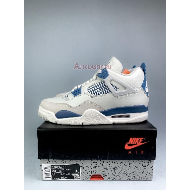 Air Jordan 4 Retro Military Blue 2024 FV5029-141 Off-White/Military Blue/Neutral Grey Sneakers