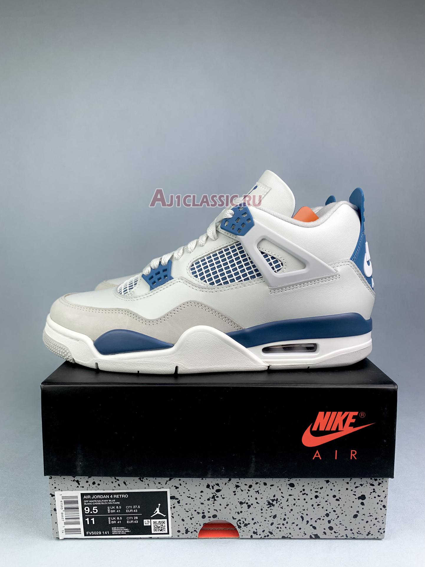 New Air Jordan 4 Retro "Military Blue 2024" FV5029-141 Shoes