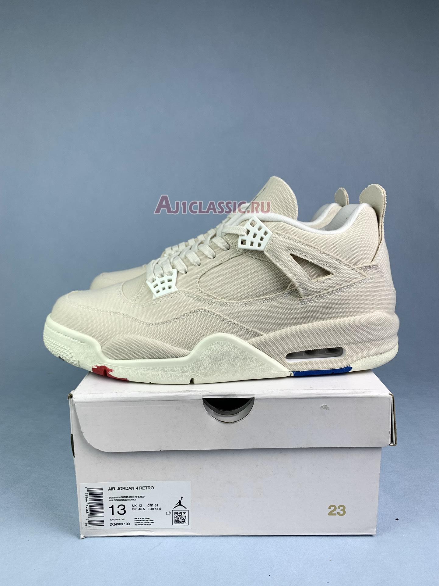 New Air Jordan 4 Retro "Blank Canvas" DQ4909-100 Shoes