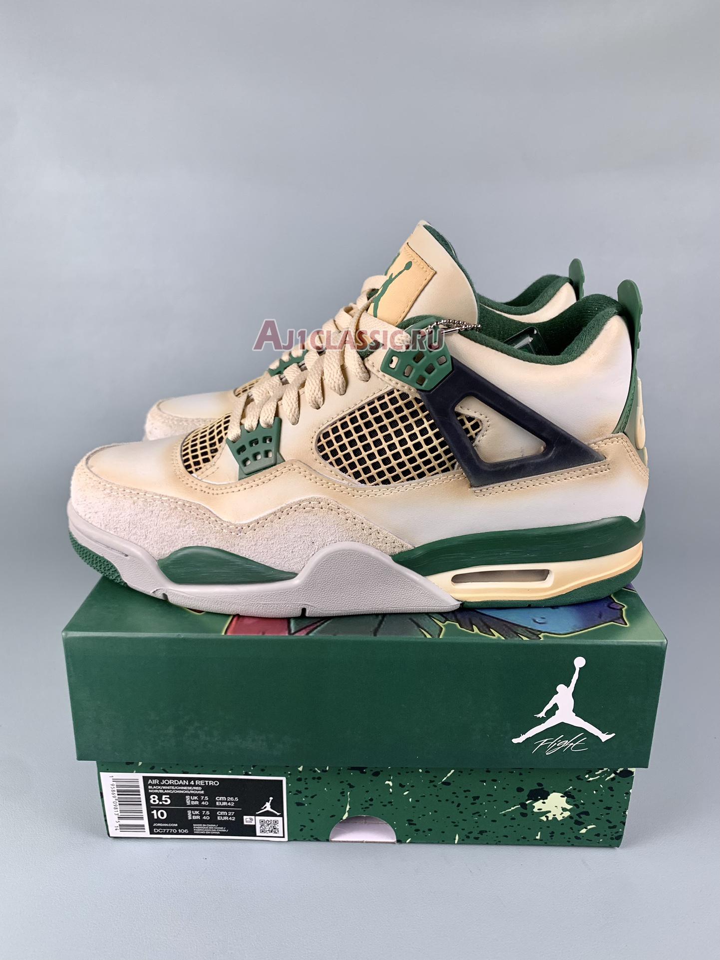 New Pokemon Bulbasaur x Air Jordan 4 Retro "Pine Green" DC7770-106 Shoes