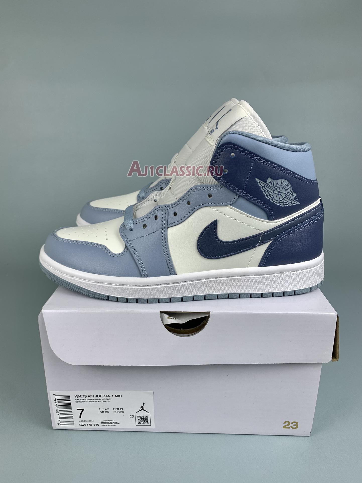 New Air Jordan 1 Mid "Diffused Blue" BQ6472-140 Shoes