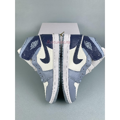 Air Jordan 1 Mid Diffused Blue BQ6472-140 Sail/Diffused Blue/Blue Grey Sneakers