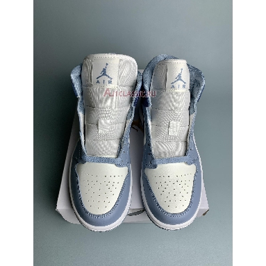 Air Jordan 1 Mid Diffused Blue BQ6472-140 Sail/Diffused Blue/Blue Grey Mens Womens Shoes