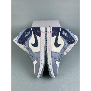 Air Jordan 1 Mid Diffused Blue BQ6472-140 Sail/Diffused Blue/Blue Grey Sneakers