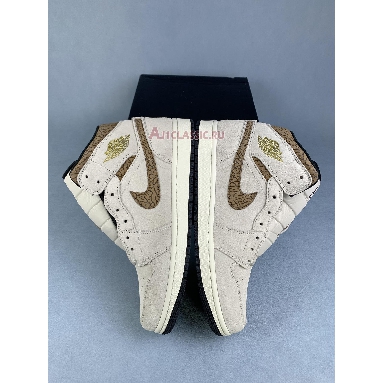 Air Jordan 1 Mid SE Brown Elephant DZ4129-102 Light Orewood Brown/Metallic Gold/White/Light British Tan/Sail Sneakers