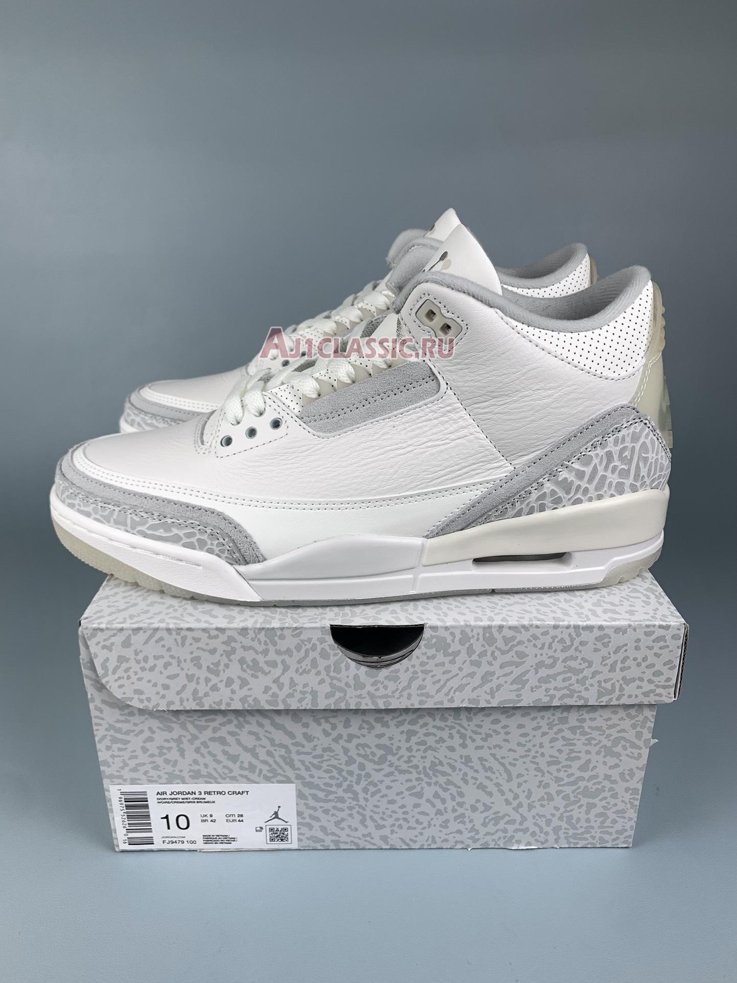 New Air Jordan 3 Retro SE "Craft - Ivory" FJ9479-100 Shoes