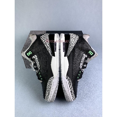 Air Jordan 3 Retro Green Glow CT8532-031 Black/Green Glow/Wolf Grey/White Sneakers