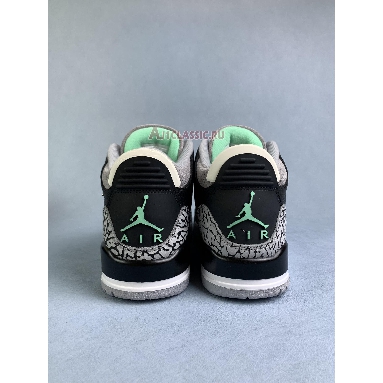 Air Jordan 3 Retro Green Glow CT8532-031 Black/Green Glow/Wolf Grey/White Sneakers