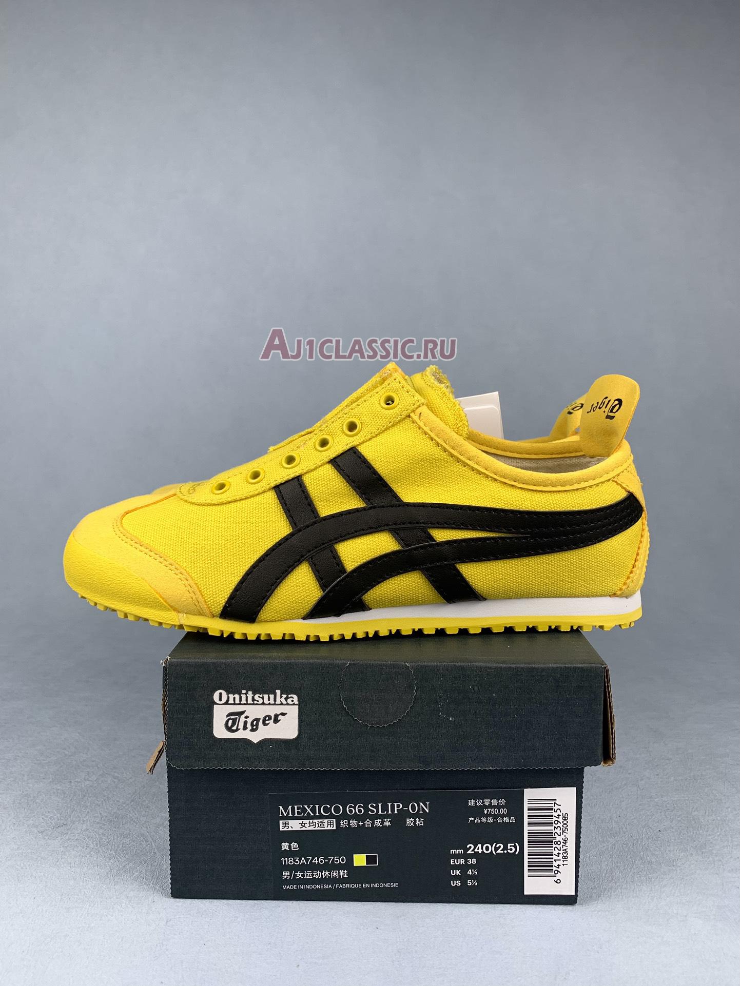 New Onitsuka Tiger Mexico 66 Slip-On "Tai-Chi Yellow Black" 1183A746-750 Shoes