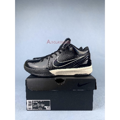 Undefeated x Nike Kobe 4 Protro Black Mamba CQ3869-001 Black/White-Black Mens Womens Shoes