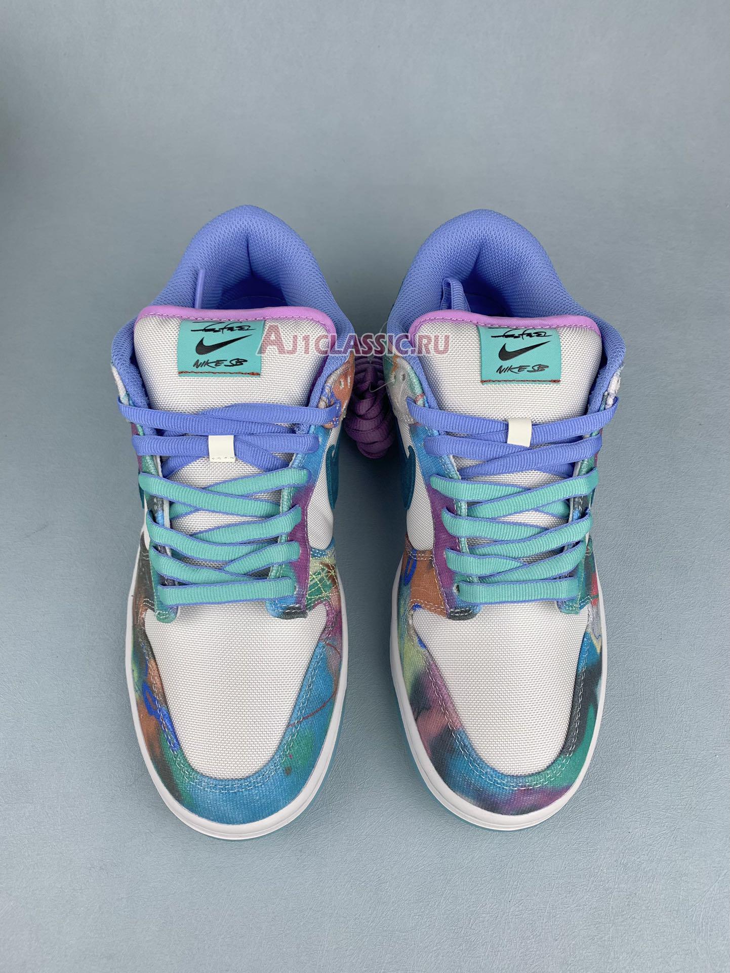 Futura Laboratories x Nike Dunk Low SB "Bleached Aqua" HF6061-400