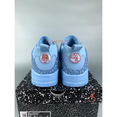 Jordan Spizike Low Houston Oilers FQ1759-400 Football Blue/Fountain Blue/University Red Mens Womens Shoes