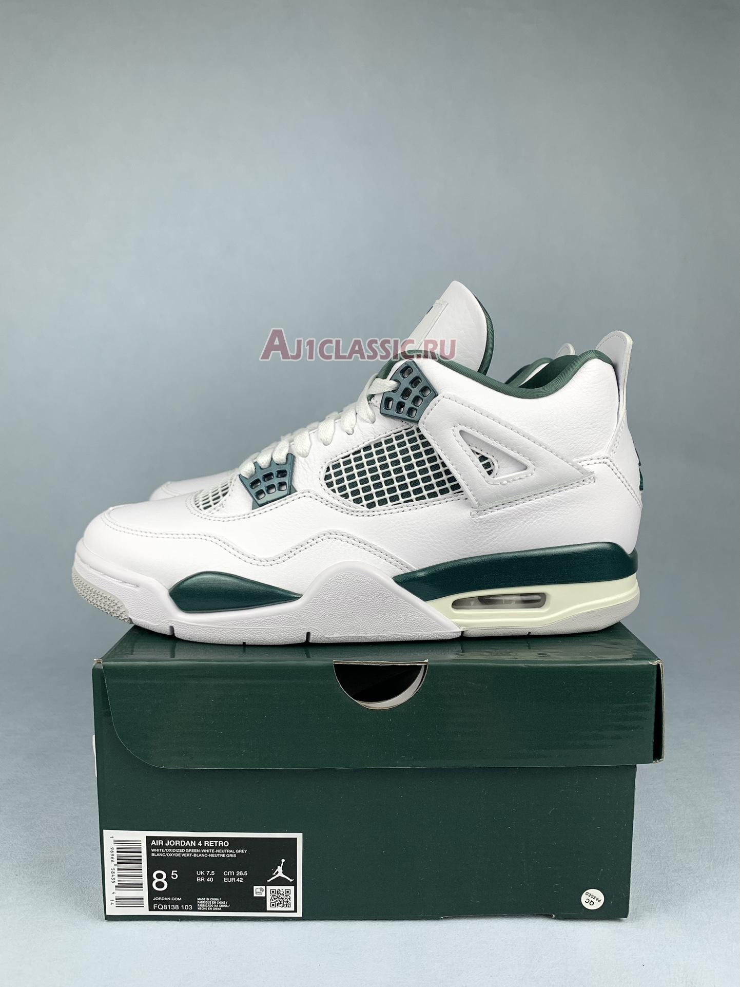 New Air Jordan 4 Retro "Oxidized Green" FQ8138-103 Shoes