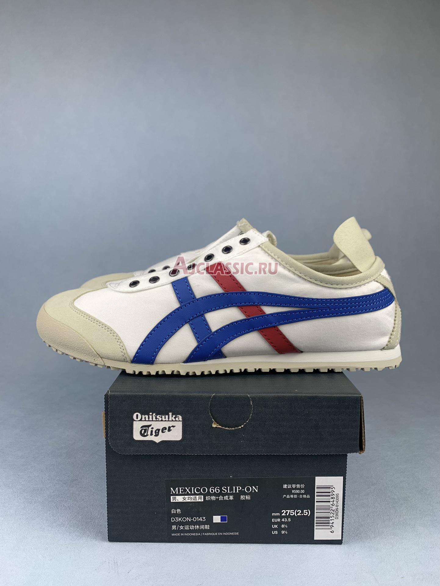 New Onitsuka Tiger Mexico 66 Slip-On "Tricolor" D3K0N-0143 Shoes