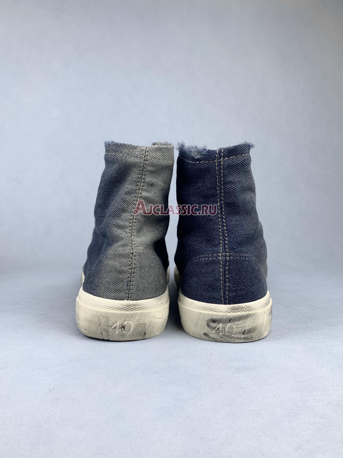 Balenciaga Paris High "Destroyed - Denim" 688752 W3RCL 4090