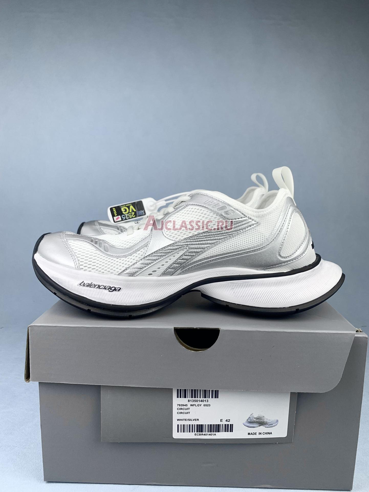 Balenciaga Circuit Sneaker "Worn-Out - White Silver" 793945 WFLGY 9100