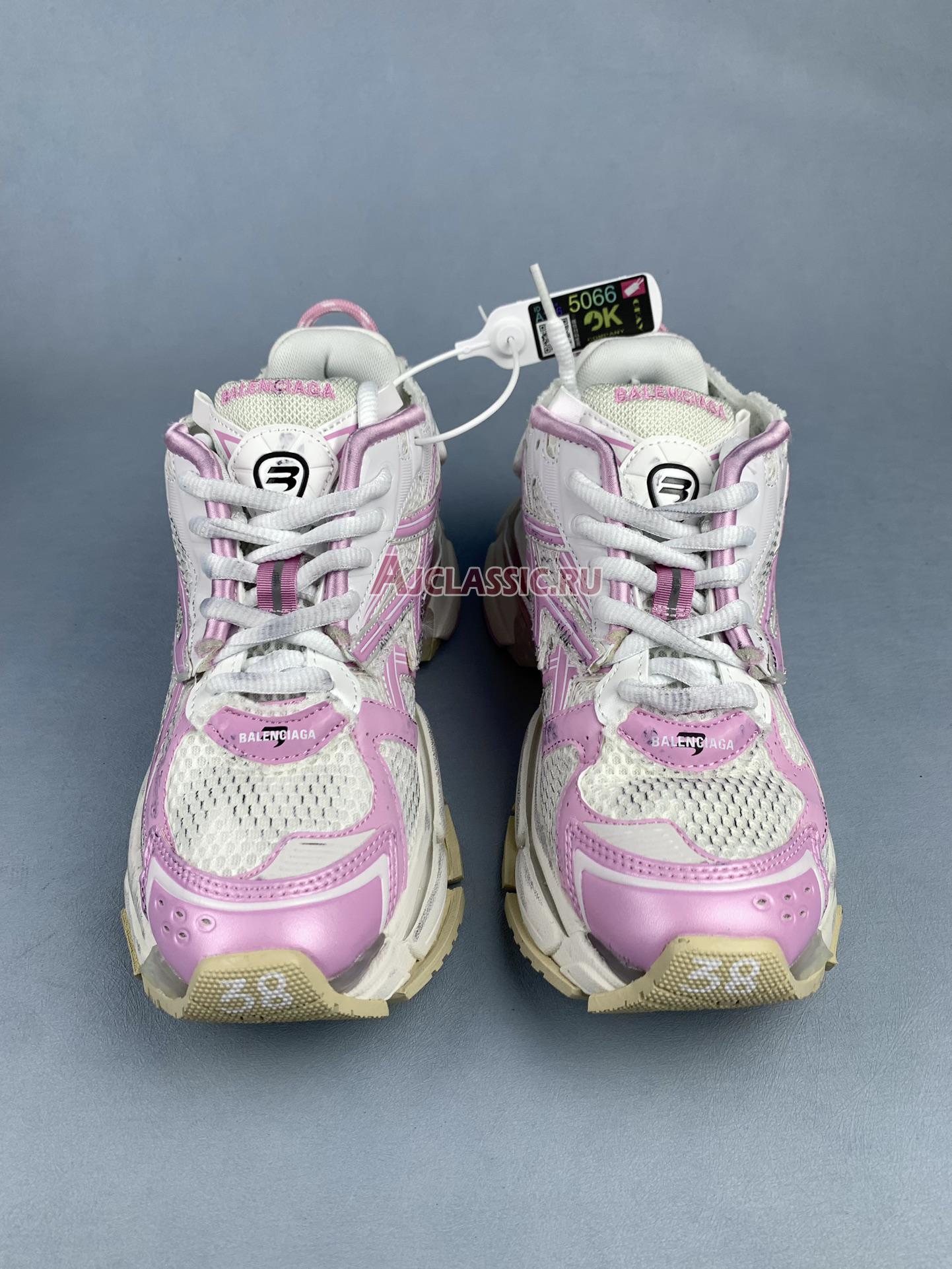 Balenciaga Runner Sneaker "White Pink" 677402 W3RB3 9059