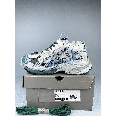 Balenciaga Runner Sneaker White Green Blue 772774 W3RMU 9034 White/Green/Blue Sneakers