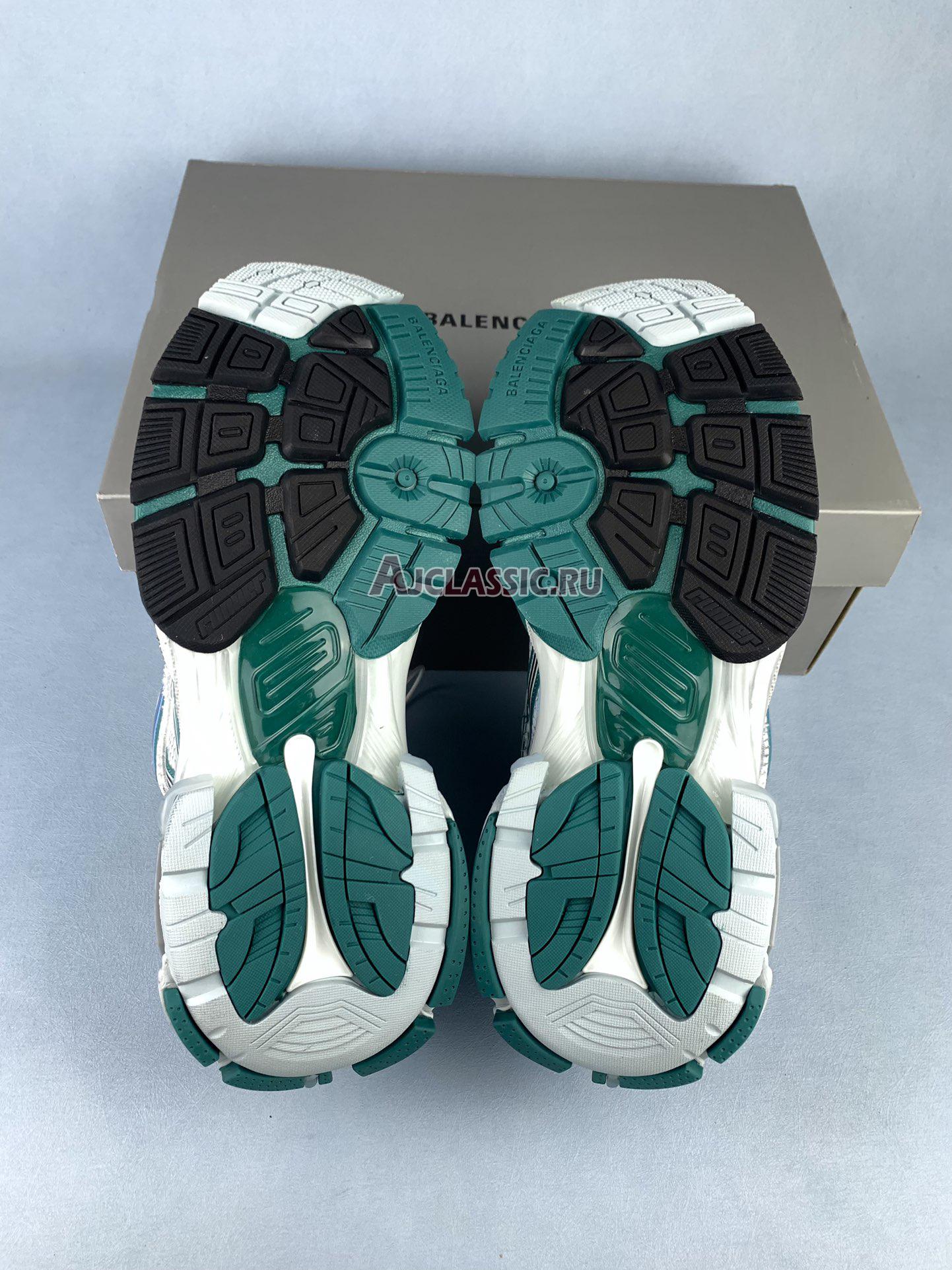 Balenciaga Runner Sneaker "White Green Blue" 772774 W3RMU 9034