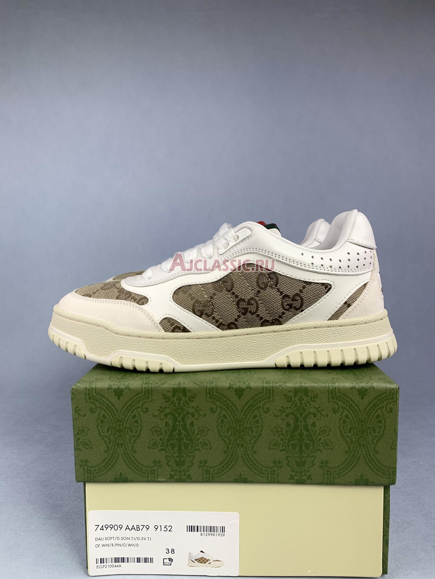 Gucci Re-Web Sneaker "GG Canvas - White Beige" 787476 AADHW 9573