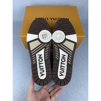 Louis Vuitton by Tyler the Creator LV White Mocha Trainer Sneaker 1ACR5I White/Mocha Mens Womens Shoes