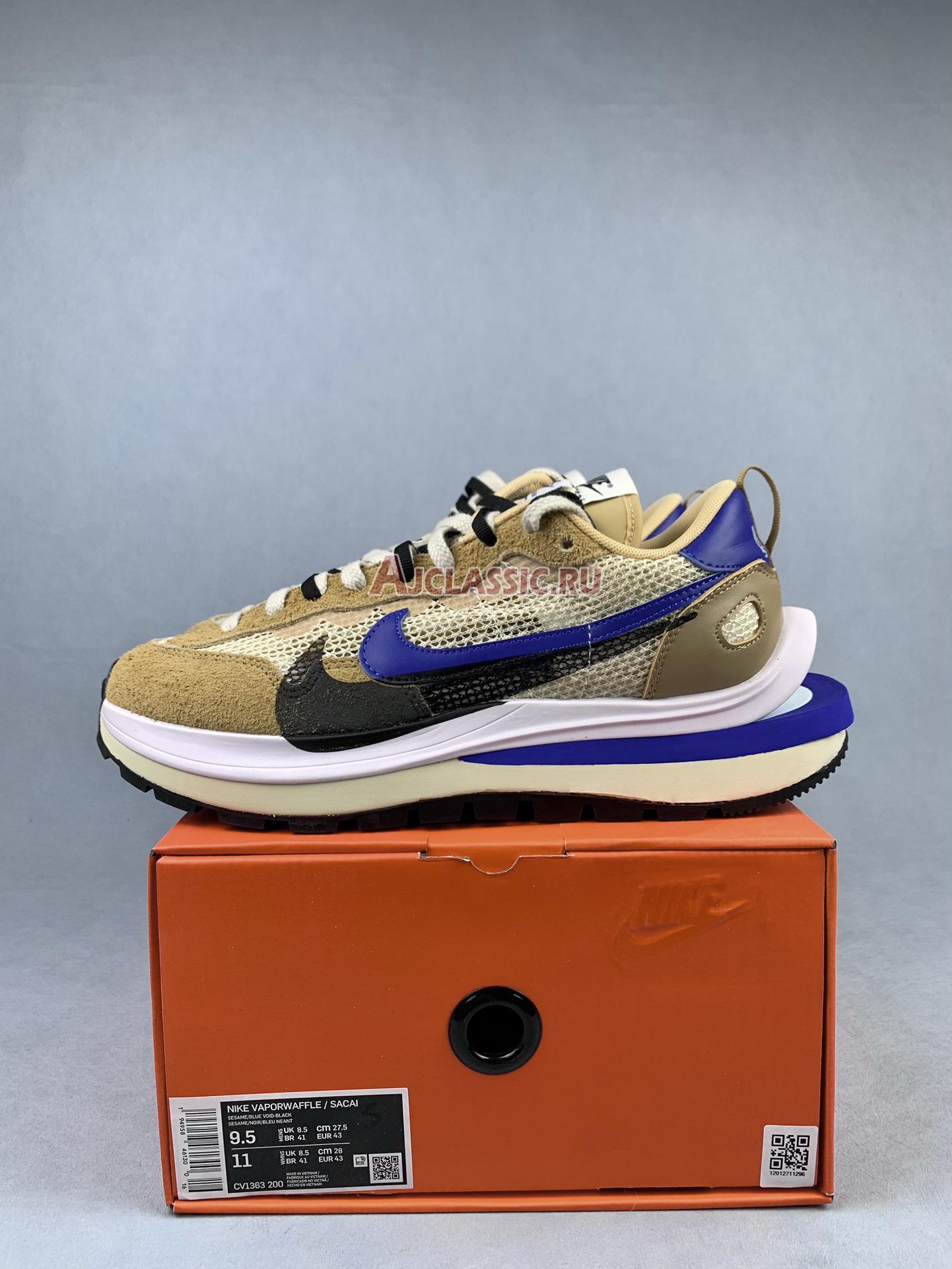 New Sacai 3.0 x Nike VaporWaffle "Brown Black Blue" CV1363-200 Shoes