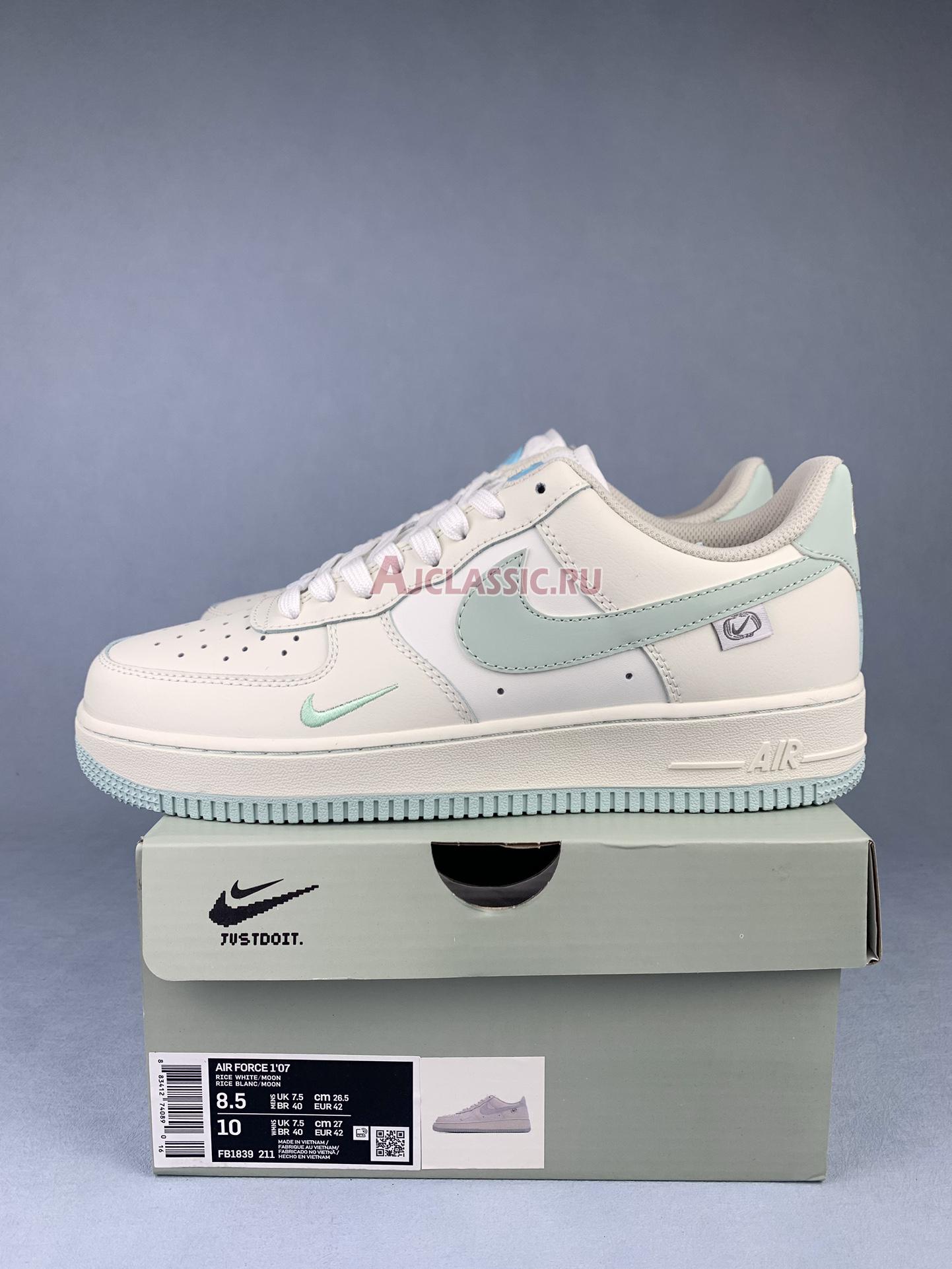 New Nike Air Force 1 Low "White Mint Green" FB1839-211 Shoes