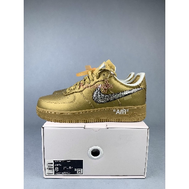 Off-White x Nike Air Force 1 Low Desert Tan DD1876-700-3 Desert Tan/Gold/Silver Sneakers