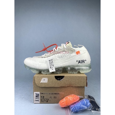 Off-White x Nike Air VaporMax Part 2 AA3831-100 White/Total Orange-Black Mens Womens Shoes