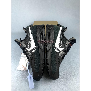 Off-White x Nike Air Max 90 Black AA7293-001 Black/Black/Cone/White Mens Womens Shoes