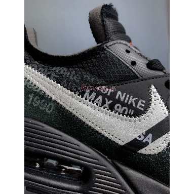 Off-White x Nike Air Max 90 Black AA7293-001 Black/Black/Cone/White Mens Womens Shoes