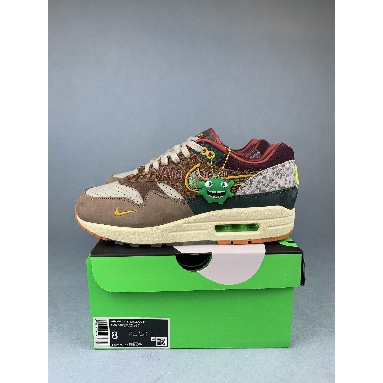 Nike Air Max 1 87 Luxe University of Oregon PE HQ2639-100 Light Orewood Brown/University Gold/White/Starfish Mens Womens Shoes