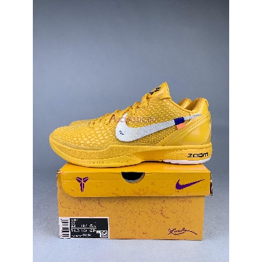 Off White x Nike Kobe 6 Protro Chaos Yellow Jaune OW CW2190-501 Chaos Yellow/Silver Mens Womens Shoes