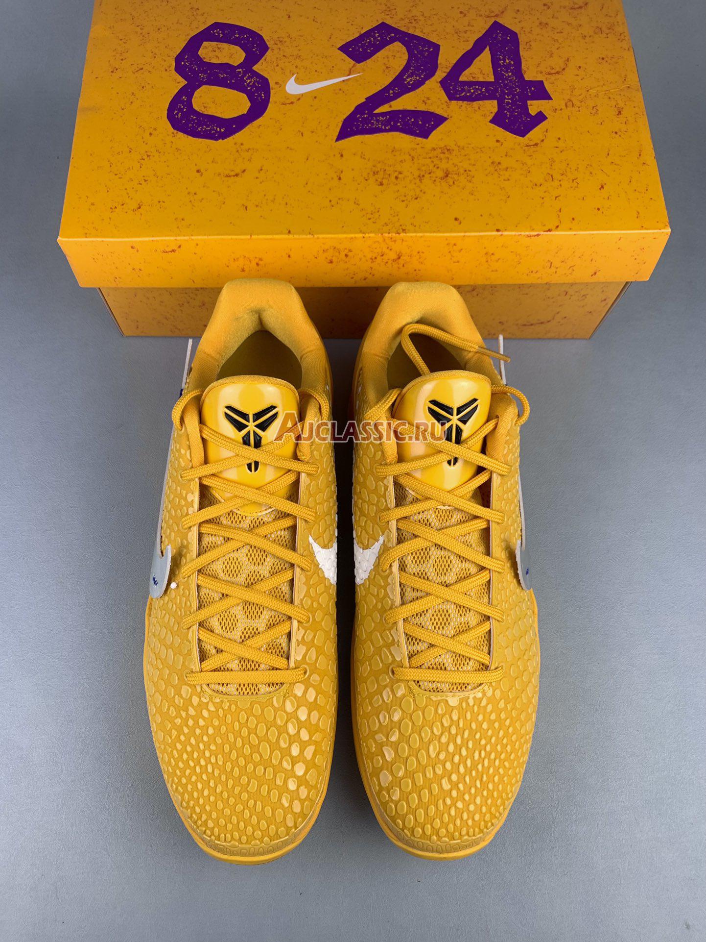 New Off White x Nike Kobe 6 Protro "Chaos Yellow Jaune OW" CW2190-501 Shoes