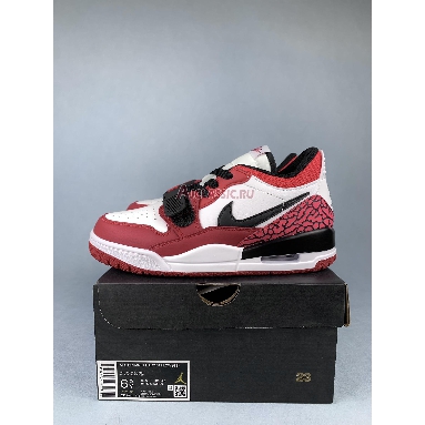 Air Jordan Legacy 312 Low GS Chicago Red CD9054-116 White/Black/Gym Red Sneakers