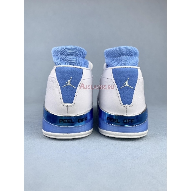 Air Jordan 17 Retro Low SP UNC 2024 FJ0395-101 White/University Blue/Chrome/Black Sneakers